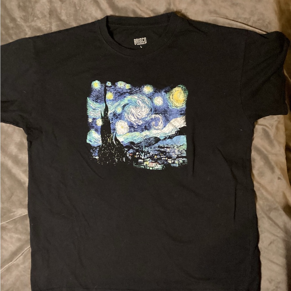 Brisco Black Starry Night Men's Short Sleeve Tee